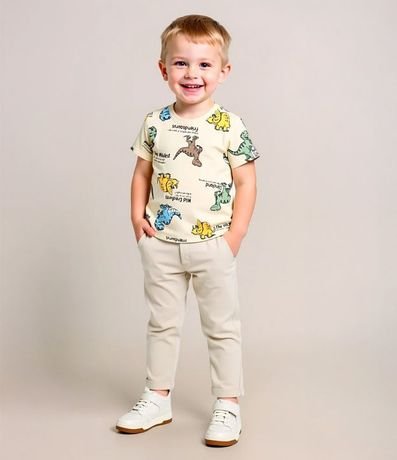 Remera Infantil con Estampado de Dinosaurios - Talle 1 a 5 años