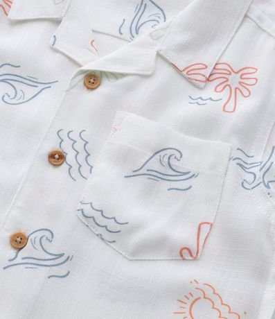 Camisa Comfort Infantil con Estampa Iconos de Playa - Talle 1 a 5 años 4