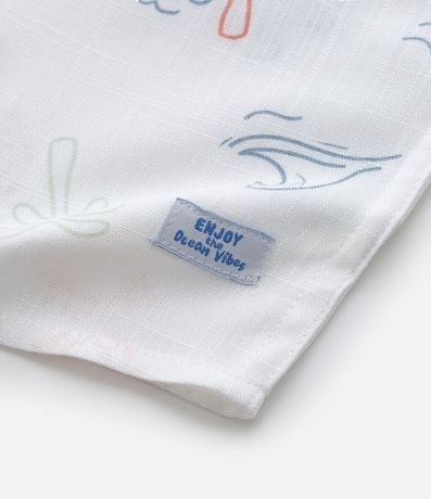 Camisa Comfort Infantil con Estampa Iconos de Playa - Talle 1 a 5 años 5
