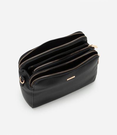 Bolso Transversal Mediana en PU con Correa de Gross 4
