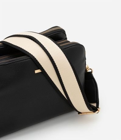 Bolso Transversal Mediana en PU con Correa de Gross 5