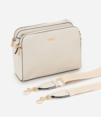 Bolso Transversal Mediana en PU con Correa de Gross 6