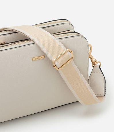 Bolso Transversal Mediana en PU con Correa de Gross 7