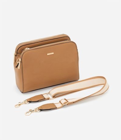 Bolso Transversal Mediana en PU con Correa de Gross 7