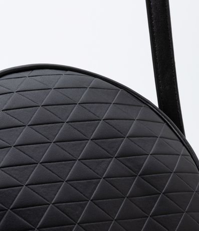 Bolso Redondo Pequeño Transversal en PU con Textura de Triángulos 3