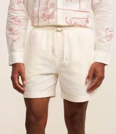 Bermuda en Algodón con Cintura Elástica y Bolsillos 2