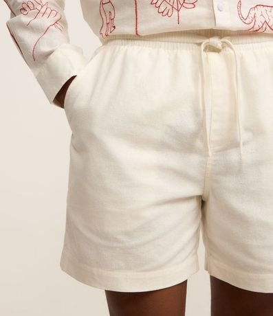 Bermuda en Algodón con Cintura Elástica y Bolsillos 4