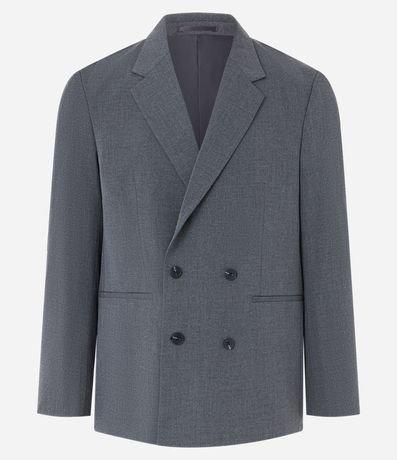 Blazer Boxy Sastrería con Abotonado Doble 7