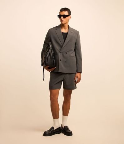 Blazer Boxy Sastrería con Abotonado Doble 2
