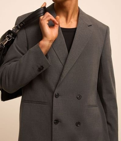 Blazer Boxy Sastrería con Abotonado Doble 3