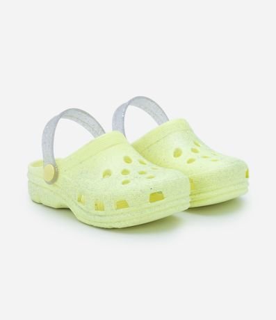 Sandalia Babuche Infantil con Tira con Purpurina - Talle 24 a 35 1