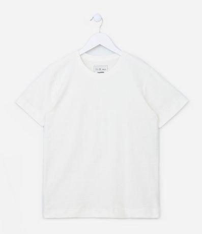 Remera Comfort Infantil en Flamê Texturizada - Talle 5 a 14 años 2