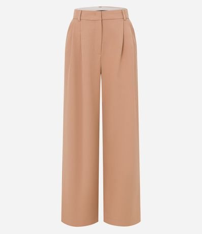 Pantalón Pantalona Sastrería con Pliegues y Cierre Delantero 6