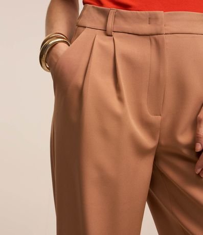 Pantalón Pantalona Sastrería con Pliegues y Cierre Delantero 4
