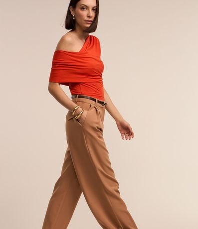 Pantalón Pantalona Sastrería con Pliegues y Cierre Delantero 5