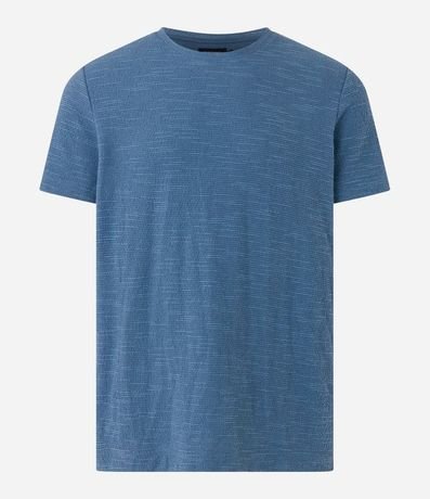 Remera Regular en Media Malla con Textura Diferenciada 6