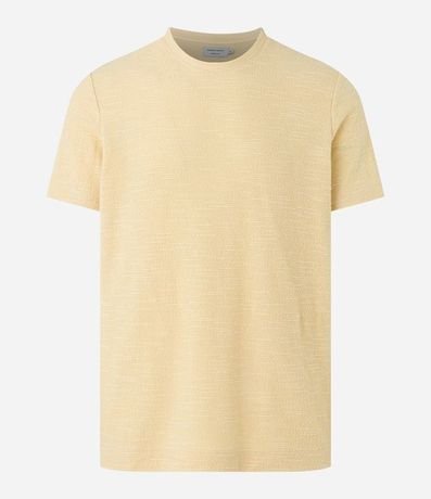 Remera Regular en Media Malla con Textura Diferenciada 5