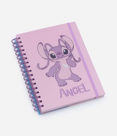 Cuaderno con Espiral con Estampa Angel y Adhesivos