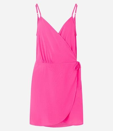 Salida de Playa Vestido en Viscosa con Lazo Lateral 4