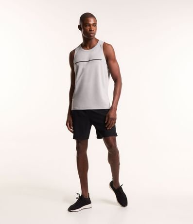 Musculosa Regular Deportiva en Tecnologia Dry con Detalle Reflectante 2