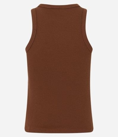 Blusa Musculosa Básica en Rib con Ligera Textura 7