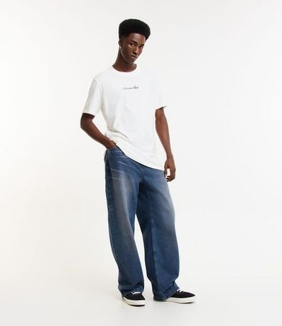 Pantalón Super Baggy en Jeans con Hebillas Laterales 1