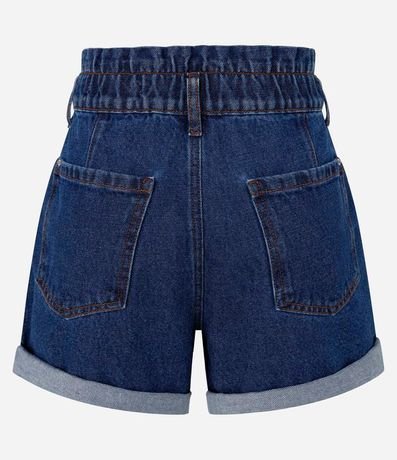 Short Baggy Cintura Alta en Jeans Cintura Elástica 6