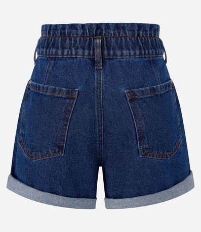 Short Baggy Cintura Alta en Jeans Cintura Elástica 7