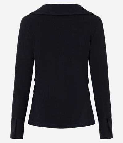 Camisa con Solapa en el Cuello y Detalle Fruncido Delantero 6