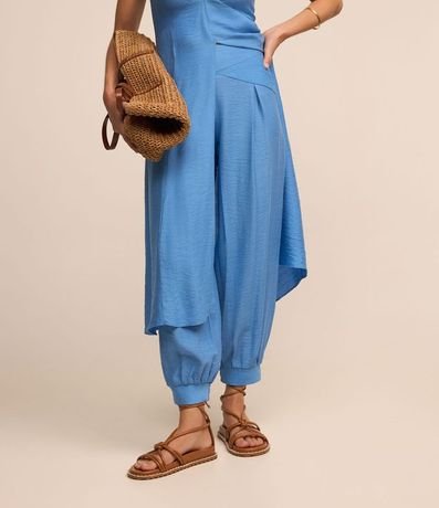 Pantalón Alladin en Crepé con Bajo Ajustado 3