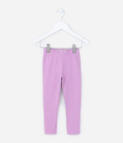 Pantalón Legging Infantil en Cotton con Purtpurina - Talle 1 a 5 años