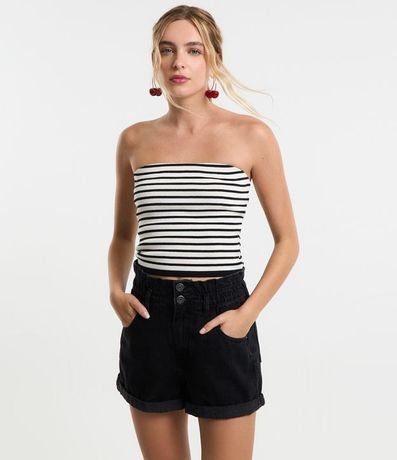 Short Baggy en Jeans con Cintura Doble 2