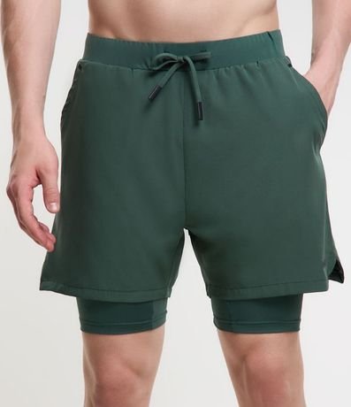 Bermuda Deportiva con Short de Compresión 2