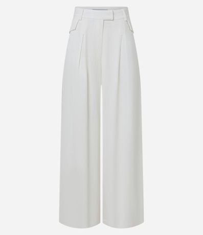 Pantalón Pantalona en Viscolino con Detalle de Canesú Lateral 3