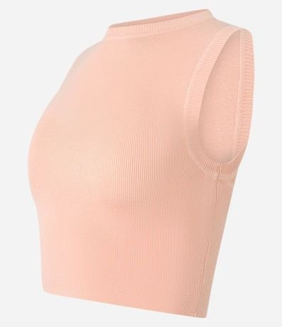 Blusa Musculosa Cropped en Viscosa Acanalada 7