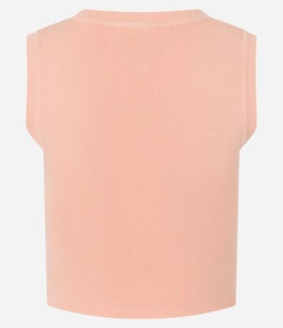 Blusa Musculosa Cropped en Viscosa Acanalada 9