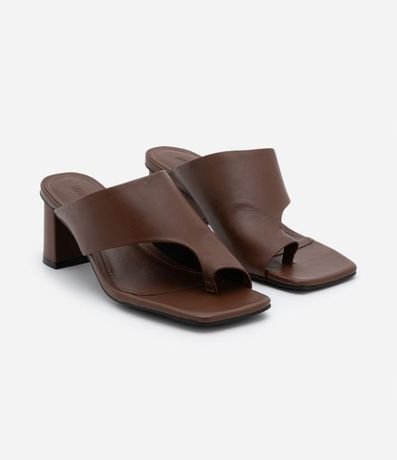 Sandalia en Cuero con Tacón Bloque 2