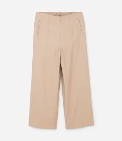 Pantalón Wide Leg Sastrería en Viscosa con Bolsillo Incorporado Curve & Plus Size 5