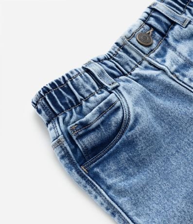 Pantalón Recto Infantil en Jeans con Cintura Elástica - Talle 1 a 5 años 4