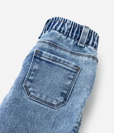 Pantalón Recto Infantil en Jeans con Cintura Elástica - Talle 1 a 5 años 5