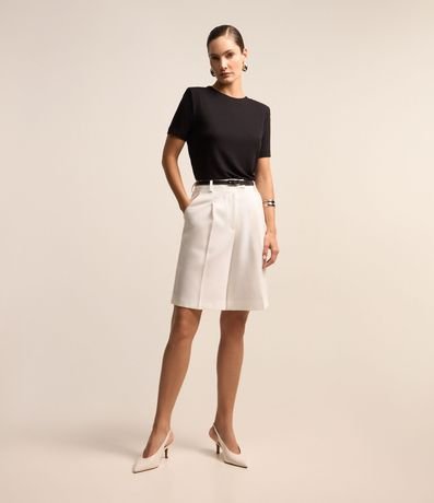 Blusa en Algodón con Hombreras 2