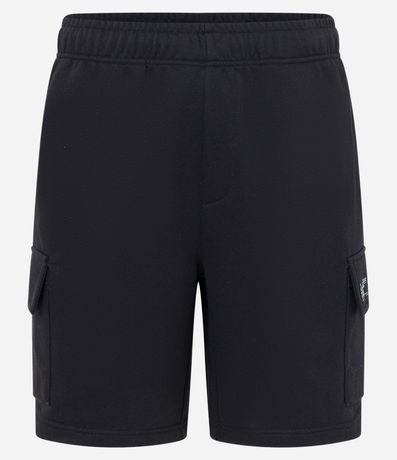 Bermuda en Tela French Terry con Bolsillo Cargo 5