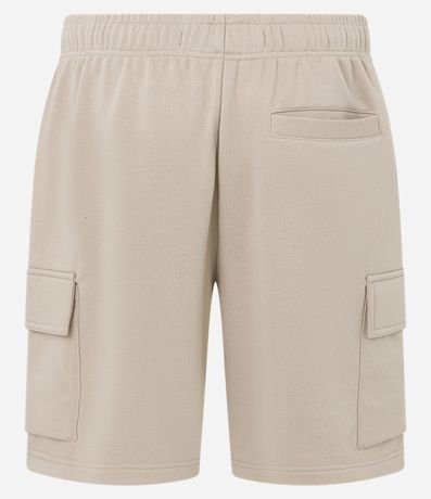 Bermuda en Tela French Terry con Bolsillo Cargo 6