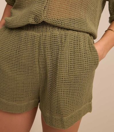 Short Corto Texturizado Efecto Pantalla 4