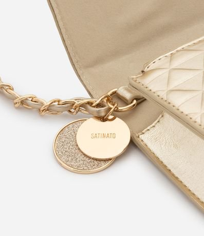 Bolso Transversal Pequeño Metalizado con Detalle de  Colgante 5