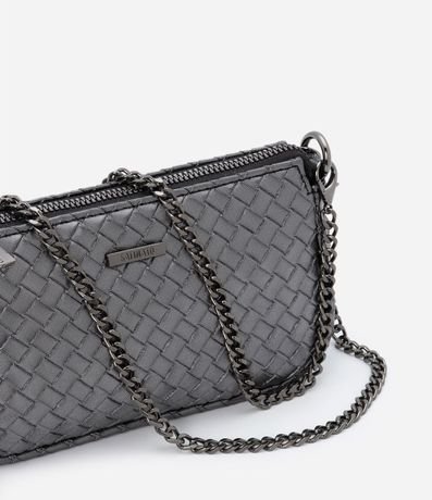 Bolsa Transversal Pequeña con Textura Tressê y Asas en Cadena 5