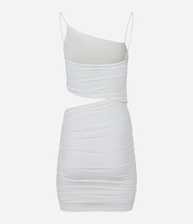Vestido Corto en Jersey con Recorte Cutout Lateral y Fruncido 5