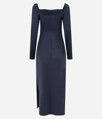 Vestido New Midi con Manga Larga y Abertura 6