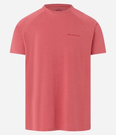 Remera Regular Deportiva en Tecnologia Dry con Estampa Alto Relieve 4
