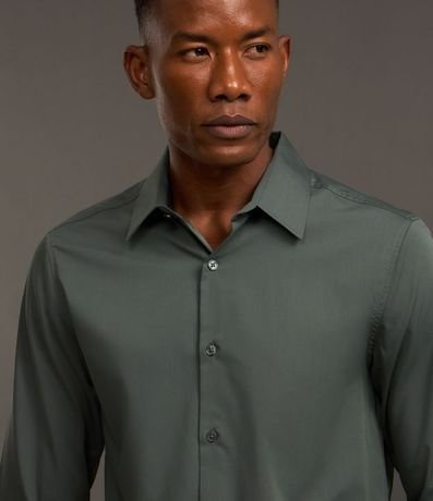 Camisa Slim en Tejido de Bambu Básica 3